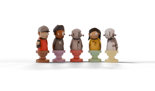 Set of Concrete Canvas Character Minis